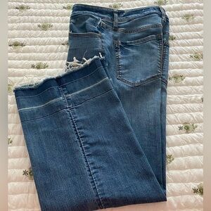 Ann Taylor Loft Wide Leg Crop Jeans Sz 26